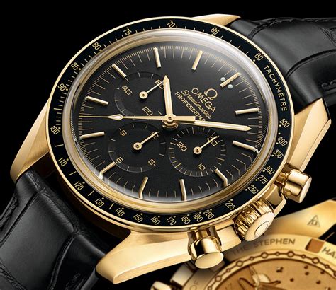 omega speedmaster chronograph gold